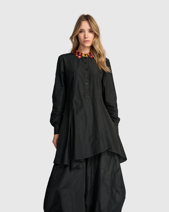 Freestyle Tunic Shirt, Black