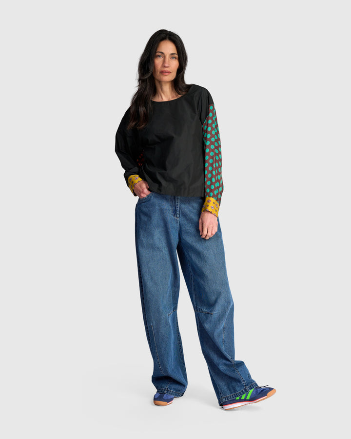 Glasslight Top, Black Mix