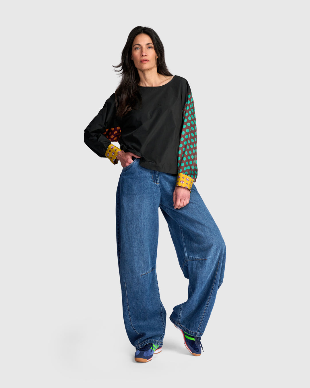 Glasslight Top, Black Mix