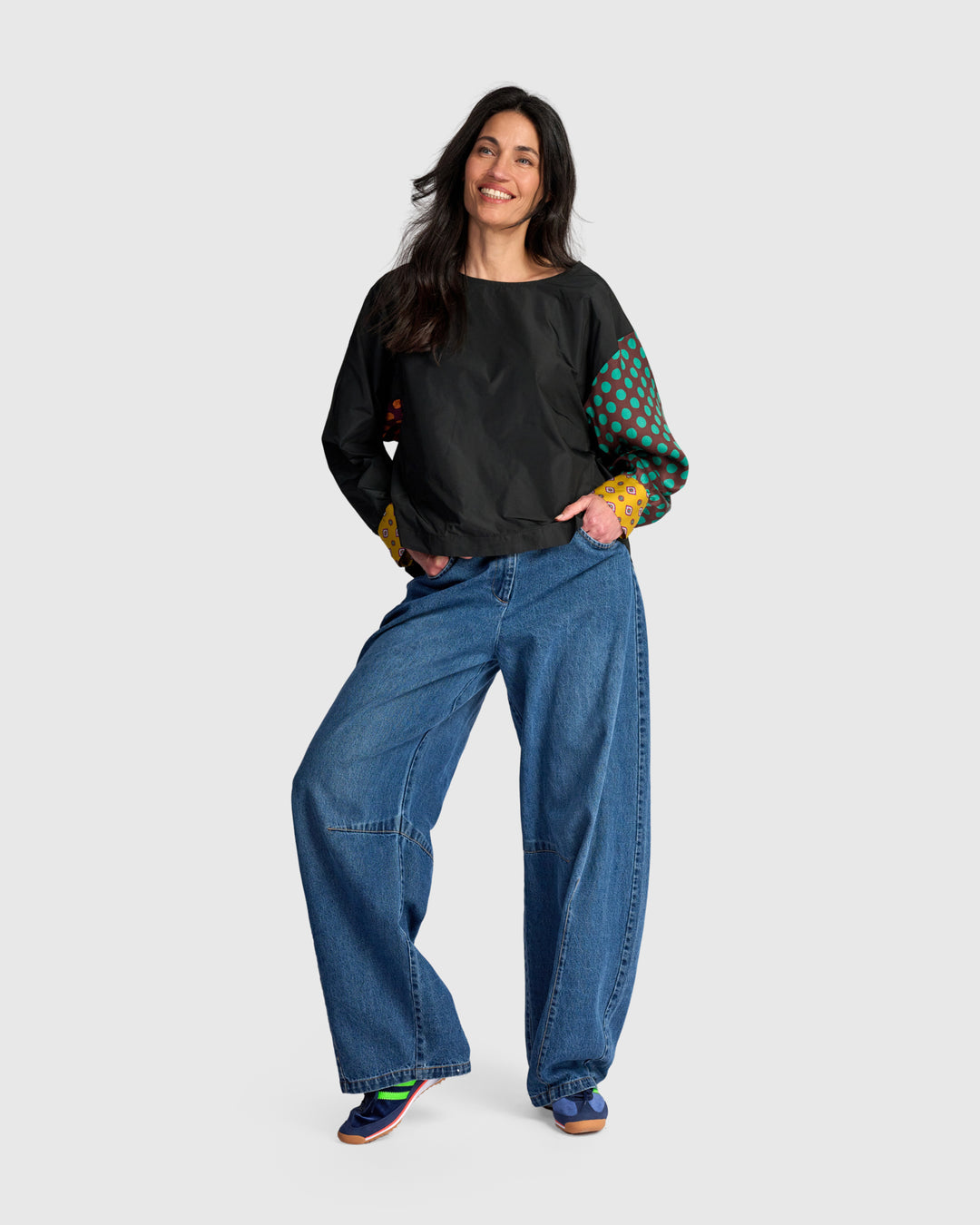Glasslight Top, Black Mix