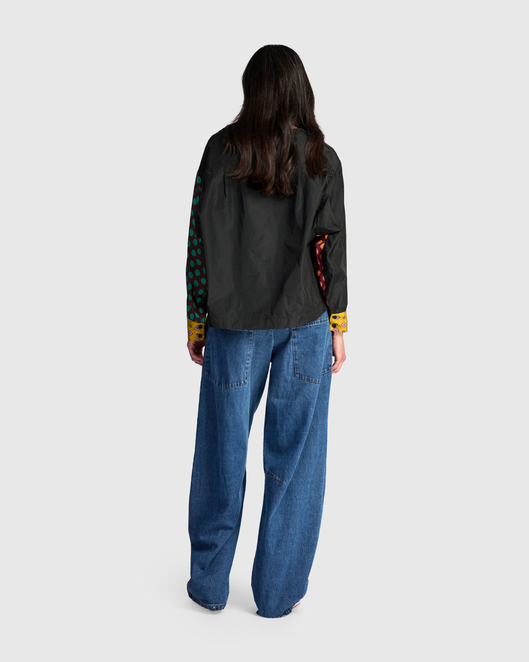 Longline Barrel Jeans, Denim