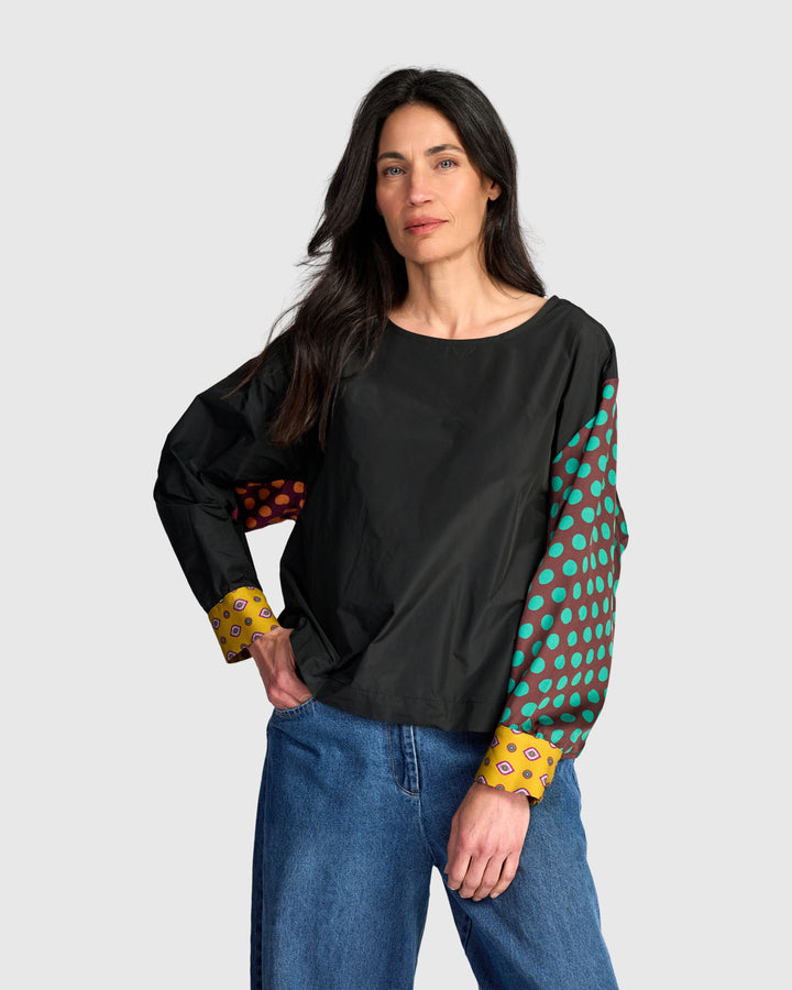 Glasslight Top, Black Mix
