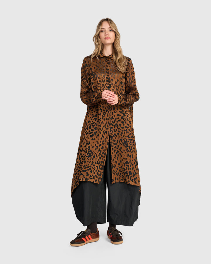 Nadia Tunic, Cognac Leopard