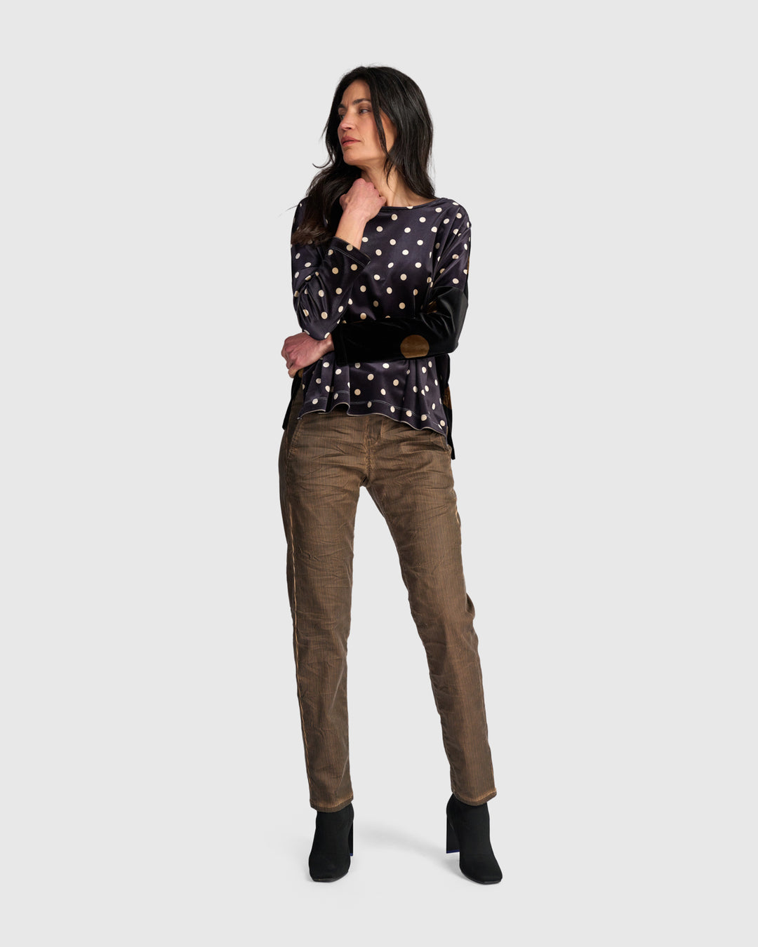 Pinstripe Iconic Stretch Jeans, Hickory