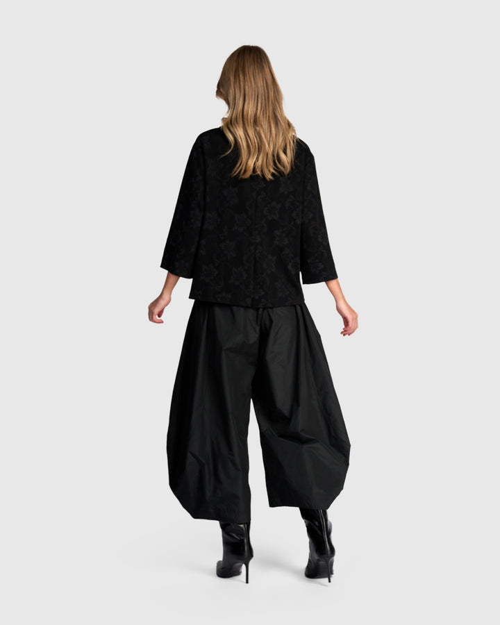 Madrigal Top, Black Flora