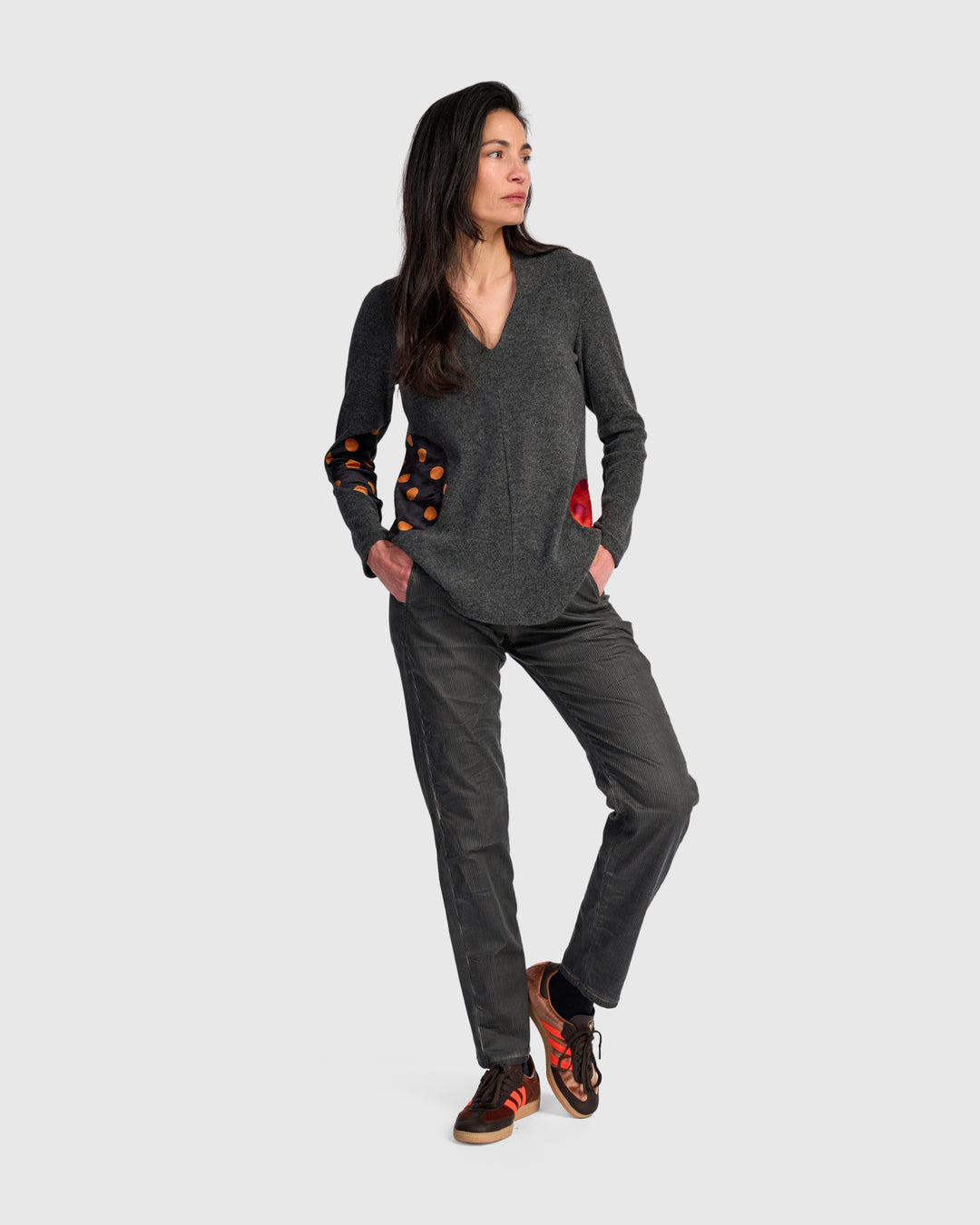 Pinstripe Iconic Stretch Jeans, Carbon