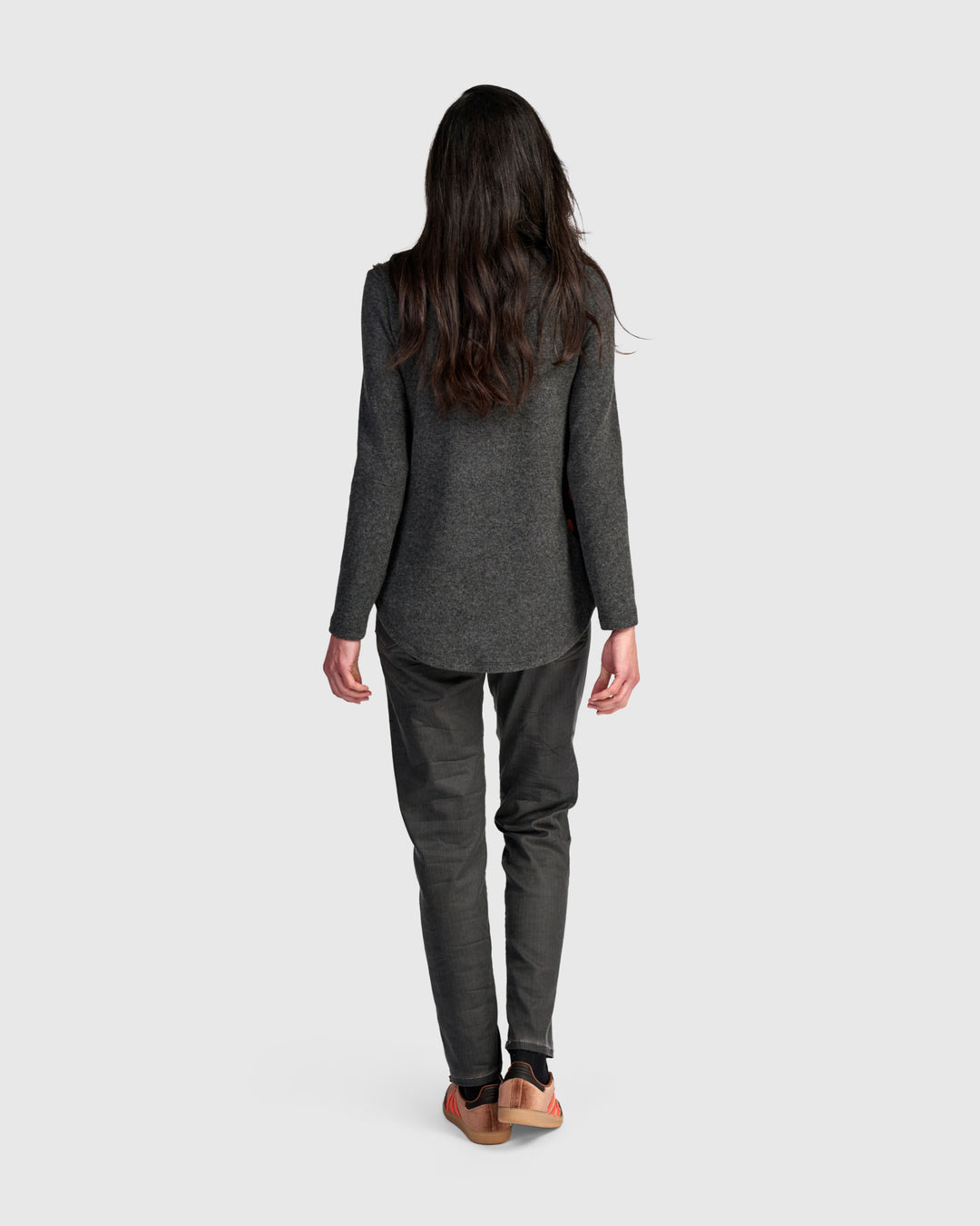 Lottie V-Neck Top, Carbon/Dots