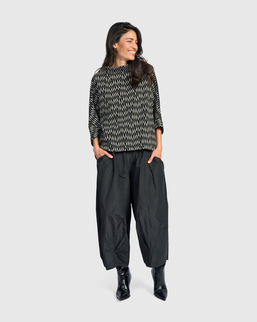 Amplified Swish Pants, Black