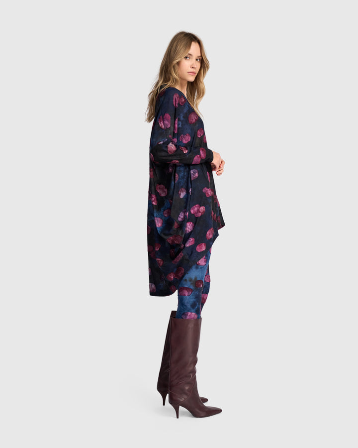 Caprice Oversized Tunic, Midnight/Wine