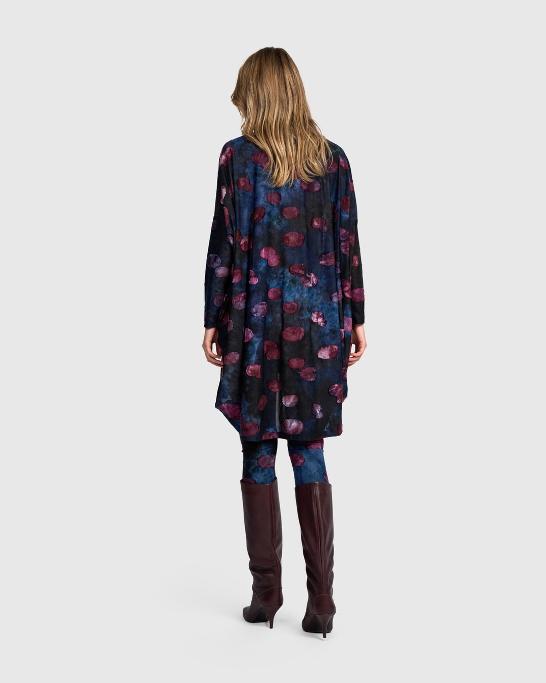 Caprice Oversized Tunic, Midnight/Wine