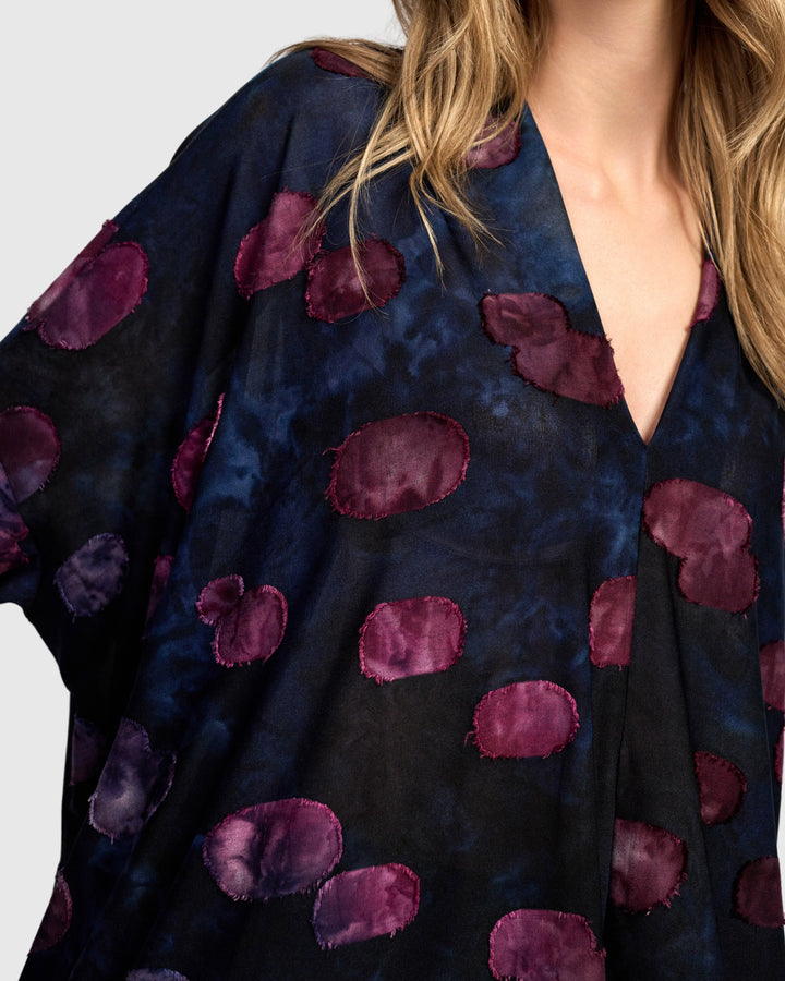 Caprice Oversized Tunic, Midnight/Wine