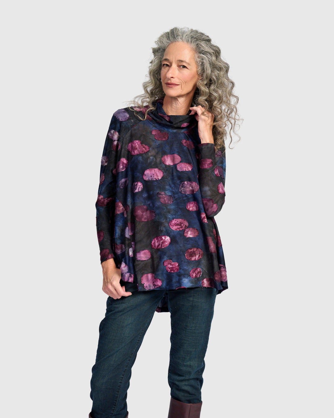 Pippin Trapeze Top, Midnight/Wine