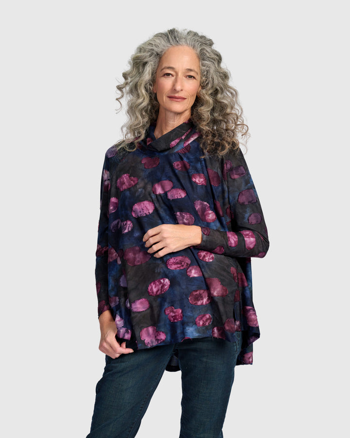 Pippin Trapeze Top, Midnight/Wine