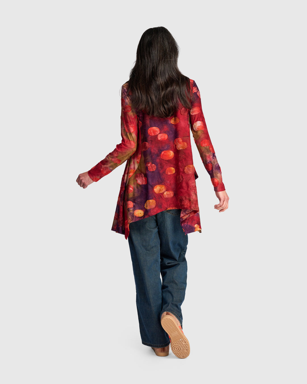 Ringmaster Hankerchief Top, Berry Mix