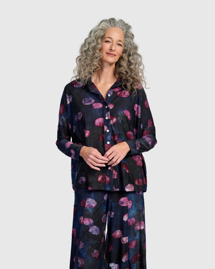 Merriweather Shirt, Midnight/Wine