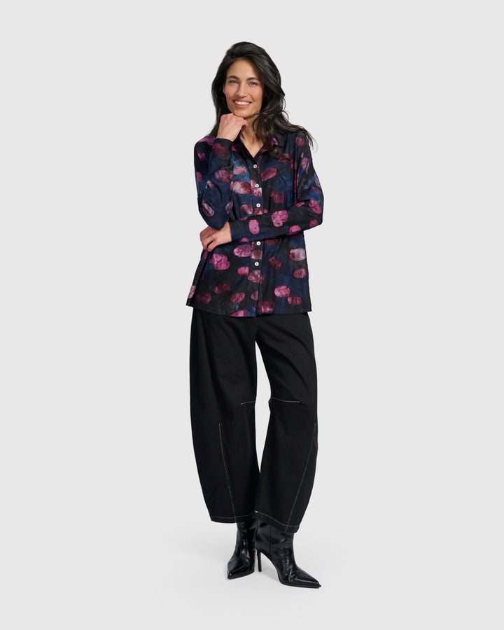 Merriweather Shirt, Midnight/Wine
