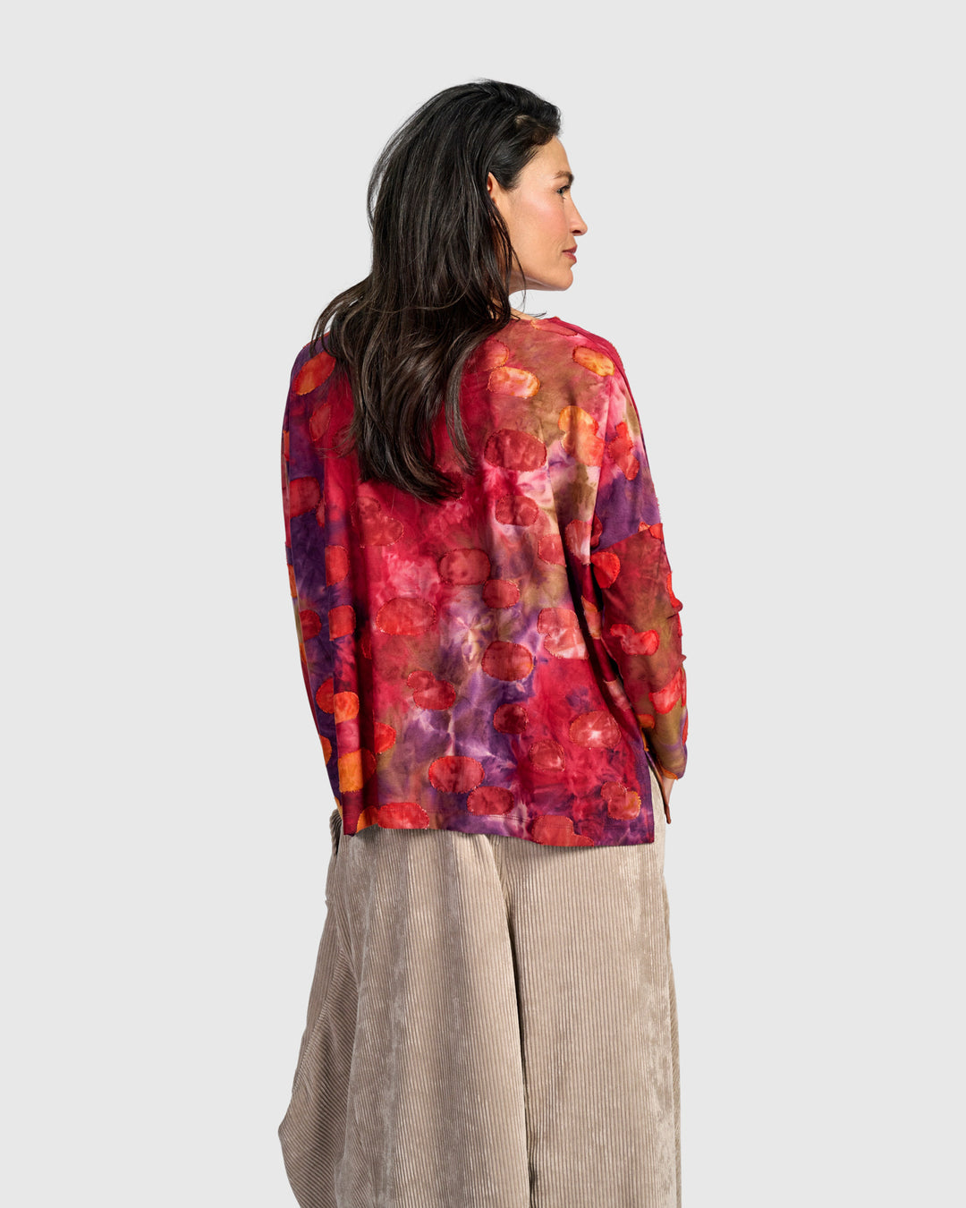 Tansy Boxy Top, Berry Mix
