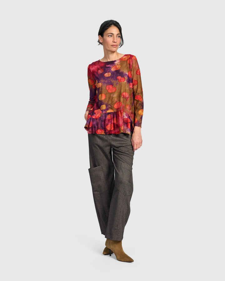 Addison Flouncy Tee, Berry Mix