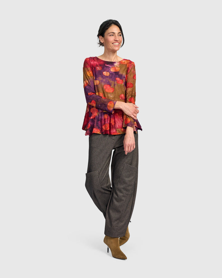 Addison Flouncy Tee, Berry Mix