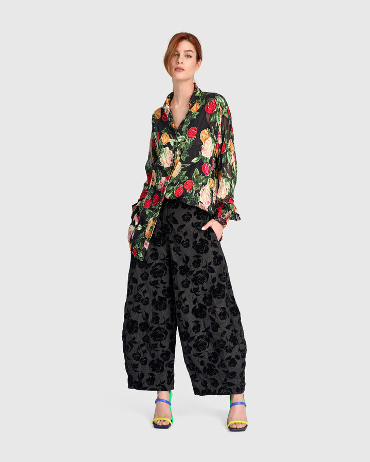 Petaline Shirt, Sheer Floral