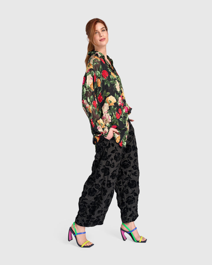 Petaline Shirt, Sheer Floral