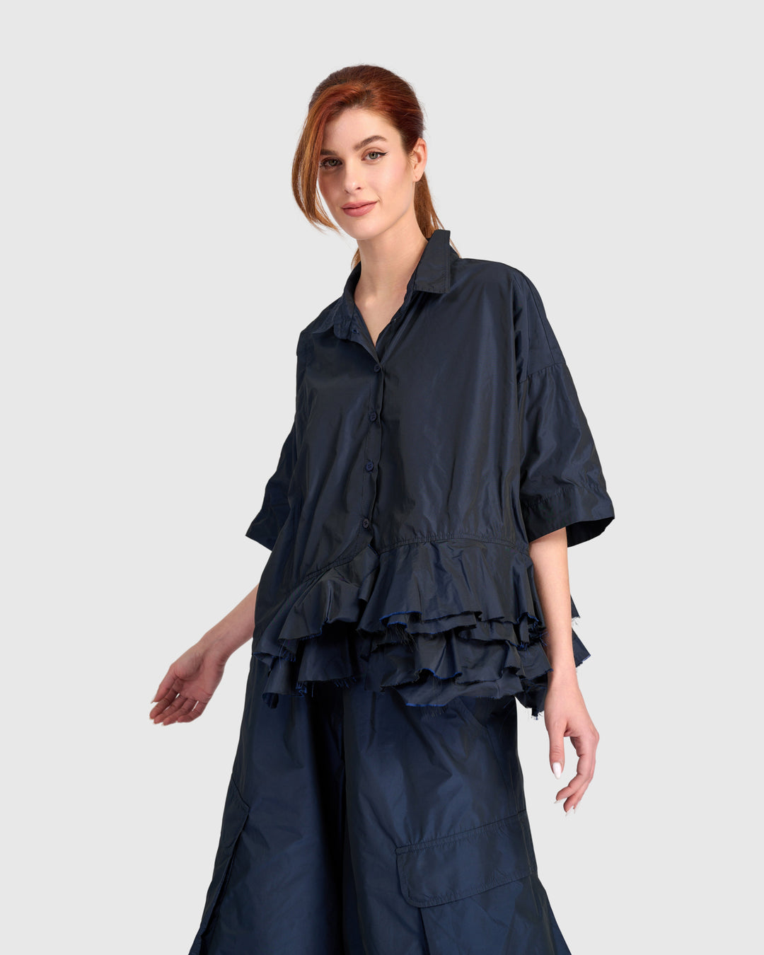 Match Ruffled Shirt, Ink