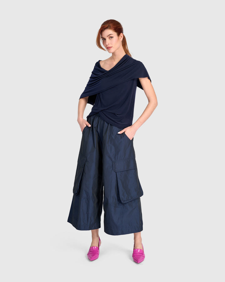 Fluid Slinky Savoir Top, Navy