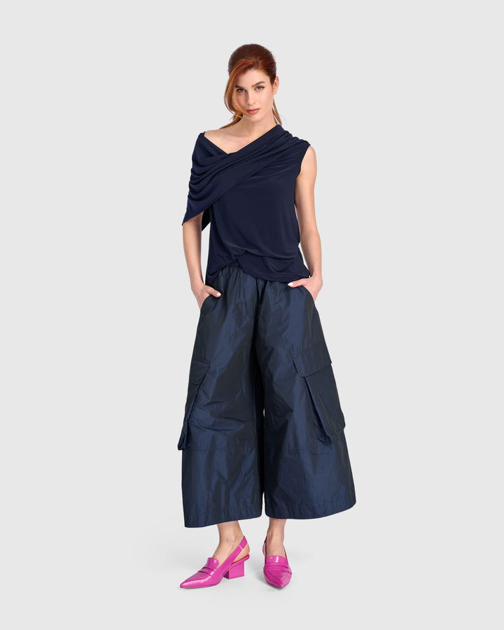 Fluid Slinky Savoir Top, Navy