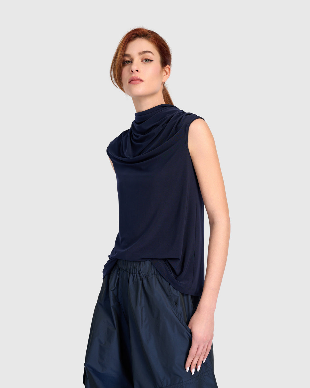 Fluid Slinky Savoir Top, Navy