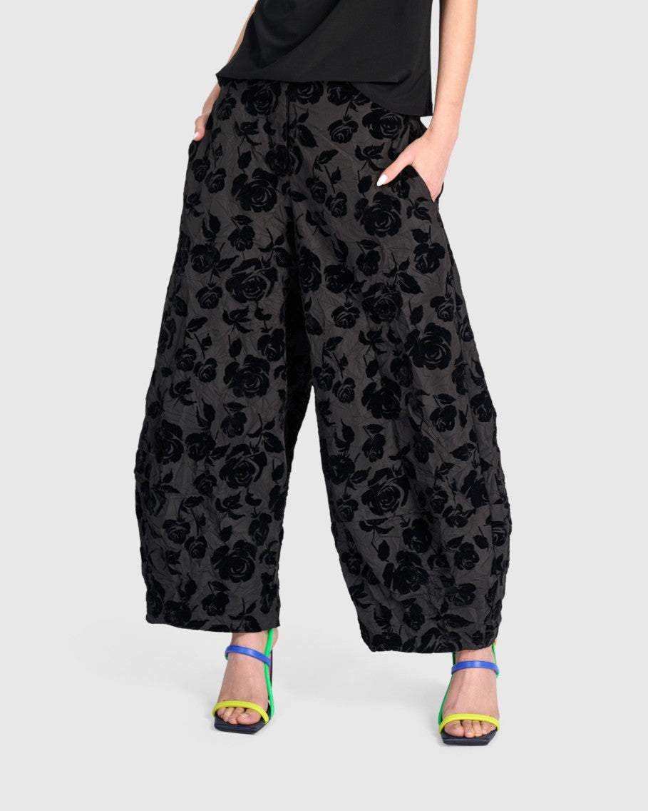 Attar Lantern Pants, Black Rose