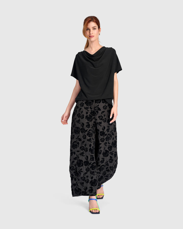 Attar Lantern Pants, Black Rose