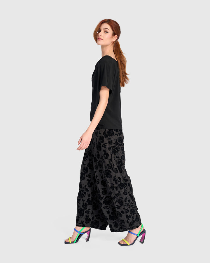 Attar Lantern Pants, Black Rose