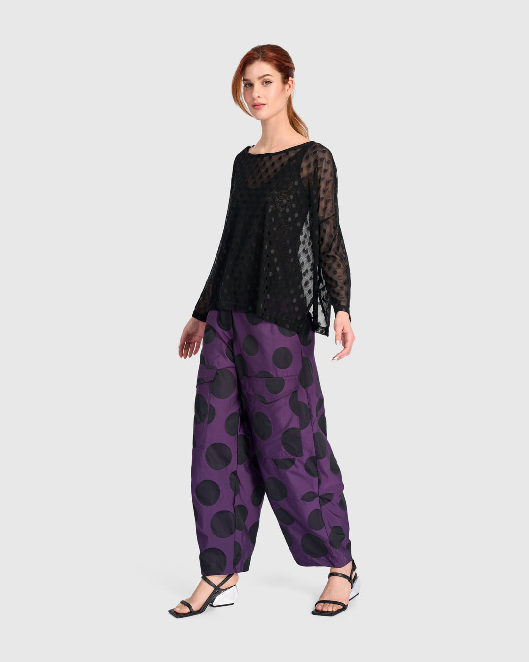 Tyrian Barrel Pants, Plum