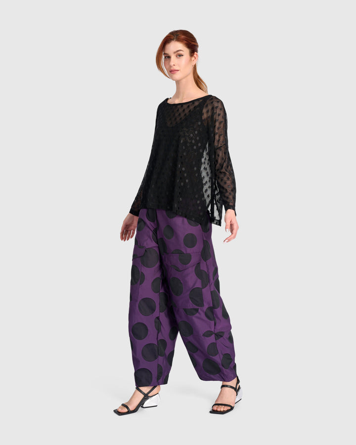 Tyrian Barrel Pants, Plum