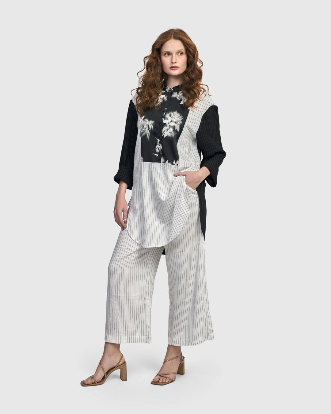 Giovanna Tuxedo Shirt, Mono