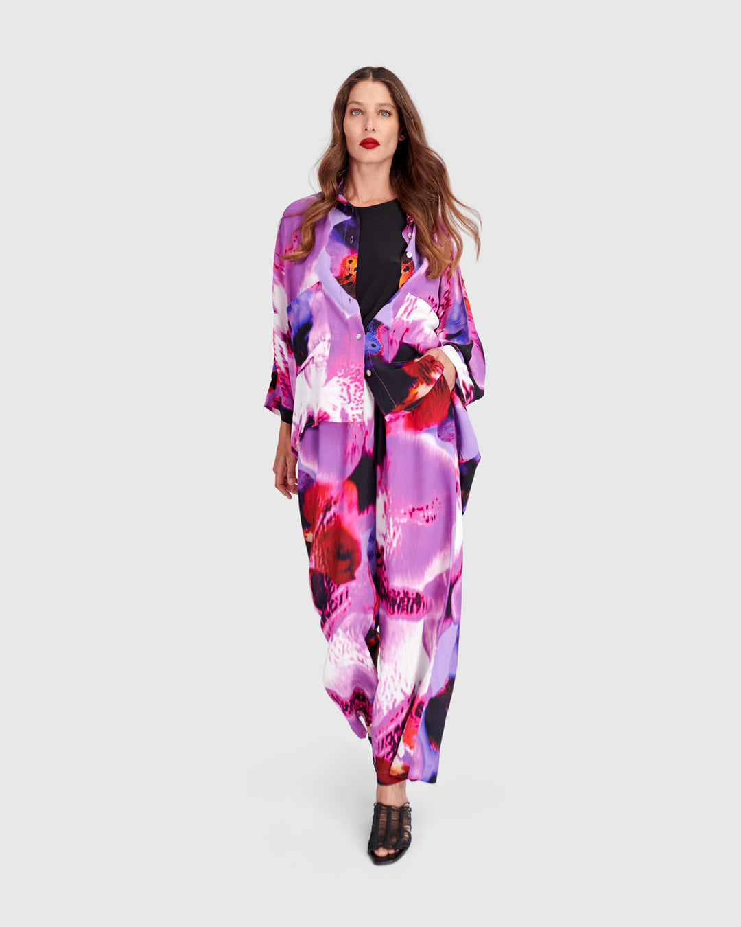Roji Chiffon Shirt, Orchid