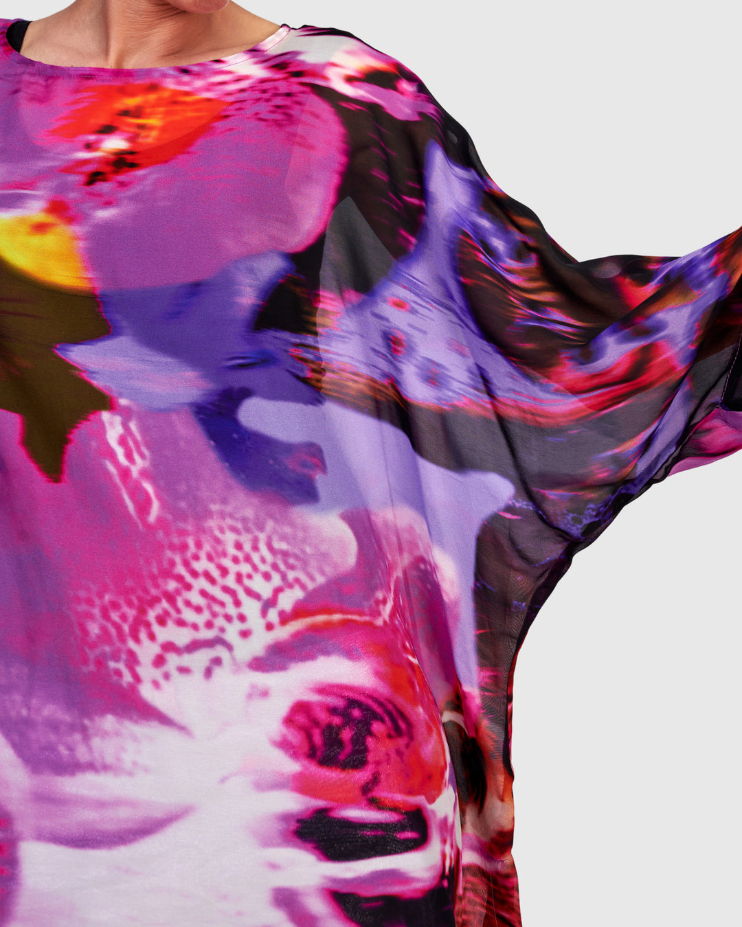 Yaen Chiffon Top, Orchid