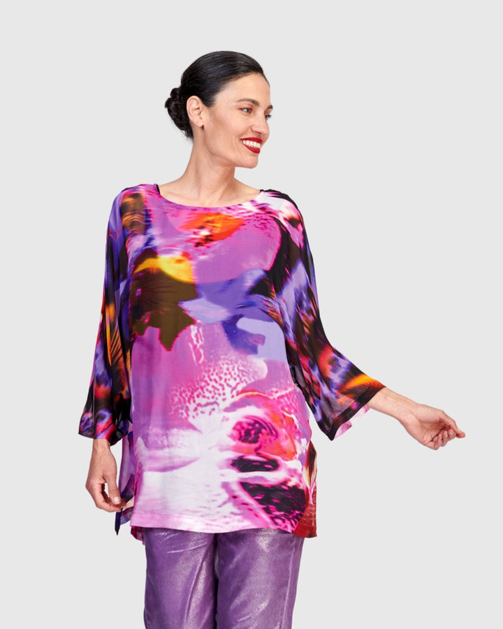 Yaen Chiffon Top, Orchid