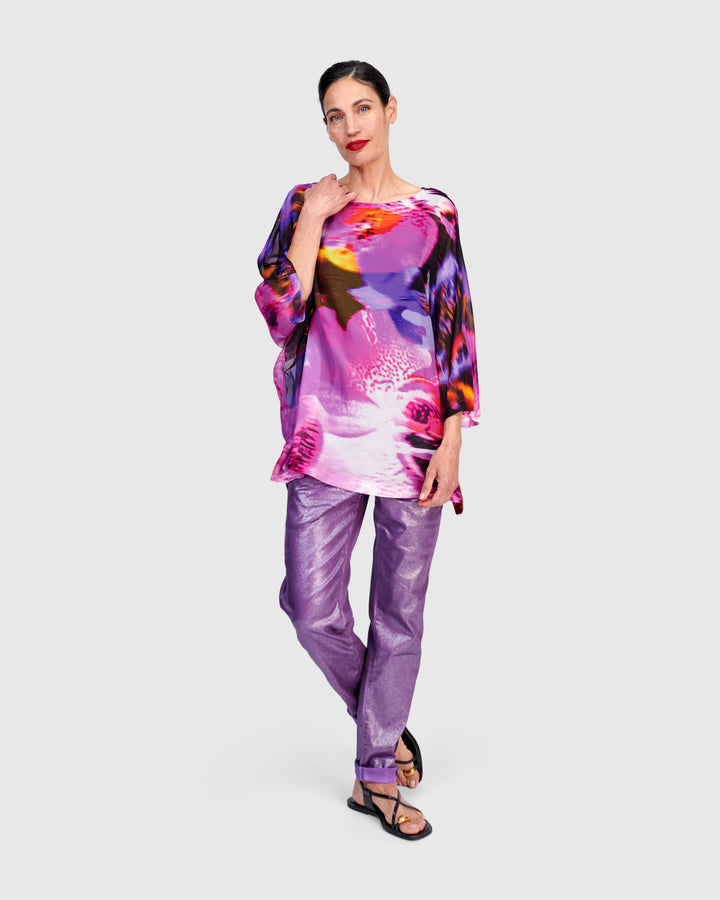 Yaen Chiffon Top, Orchid