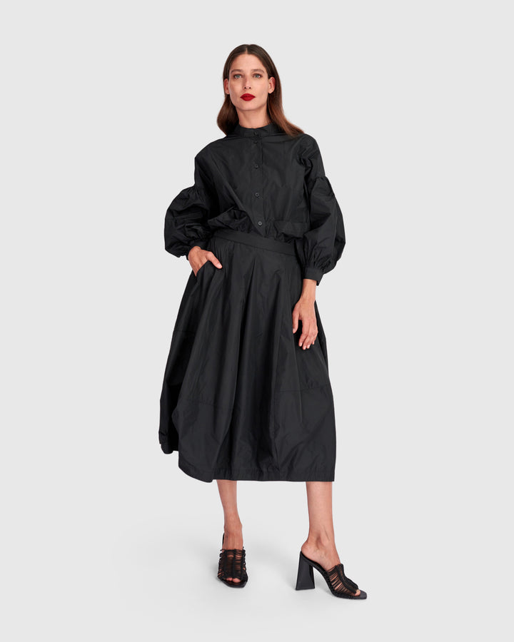 Kuro Balloon Skirt, Black