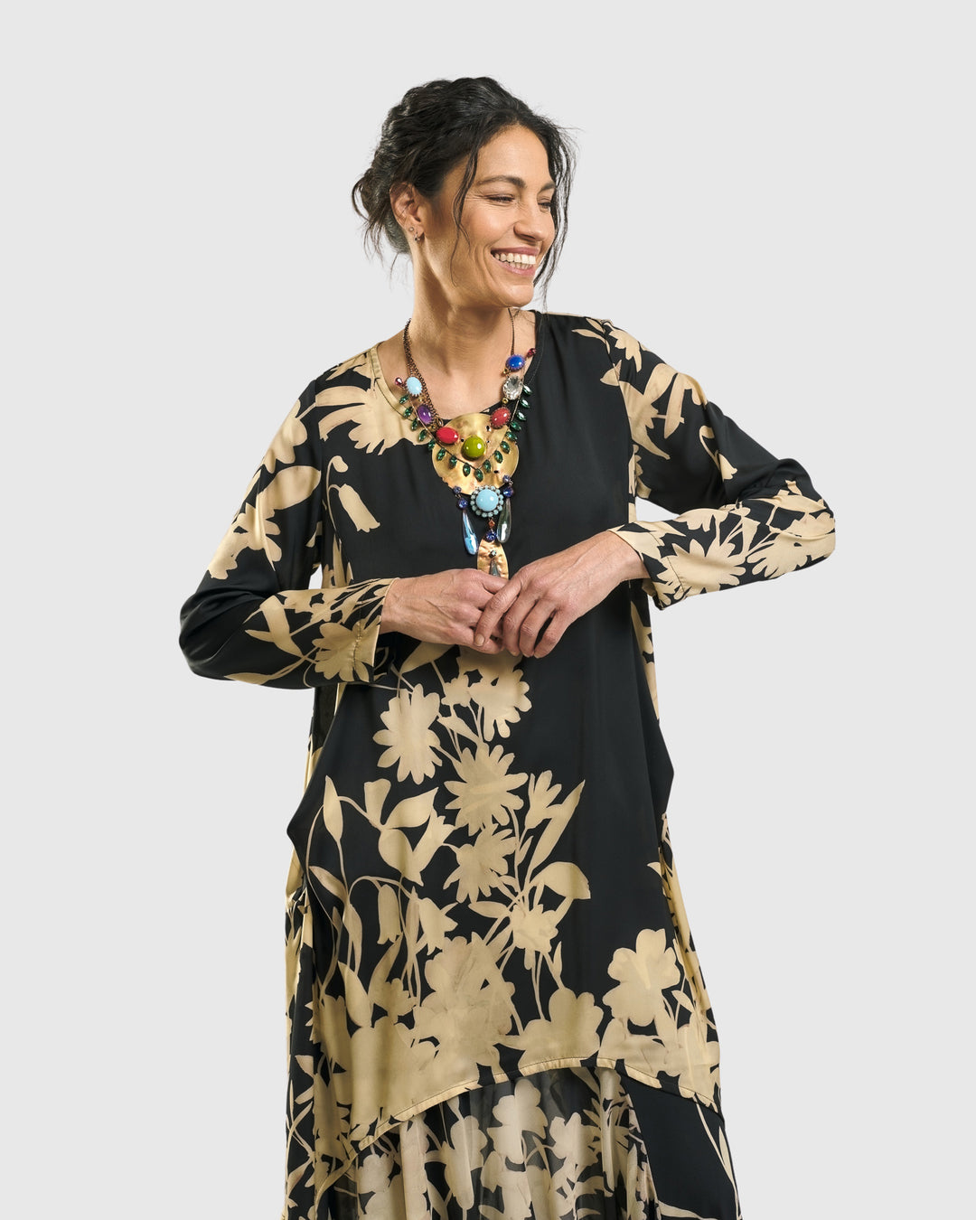 Daylily Tunic Top, Floral