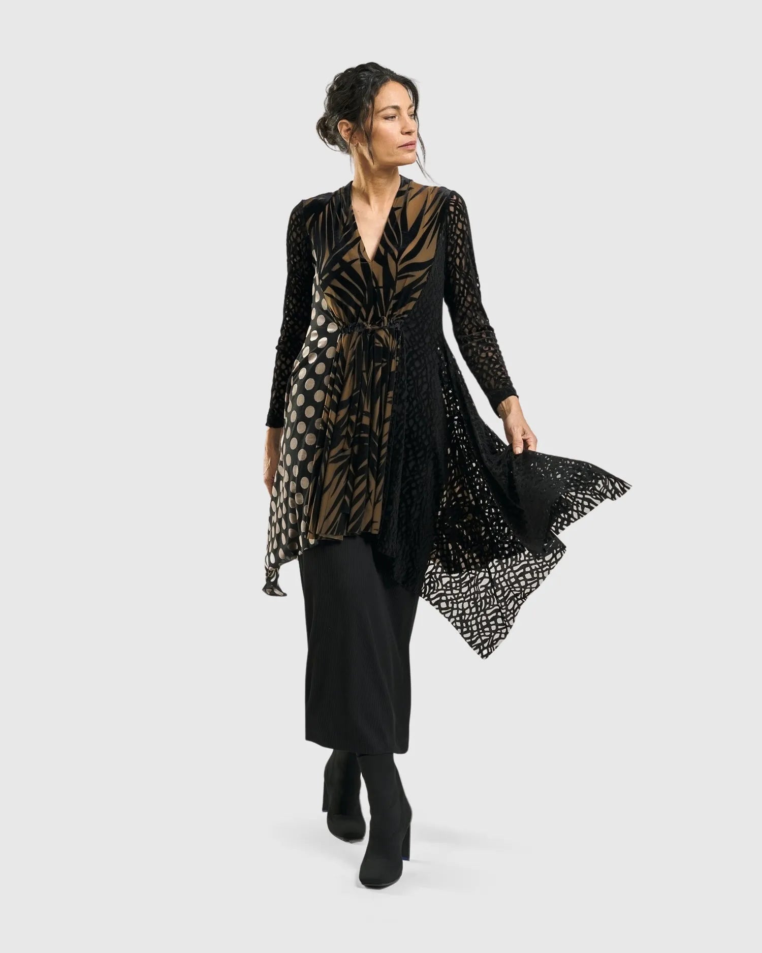 Tekbika Angular Tunic Top, Mix