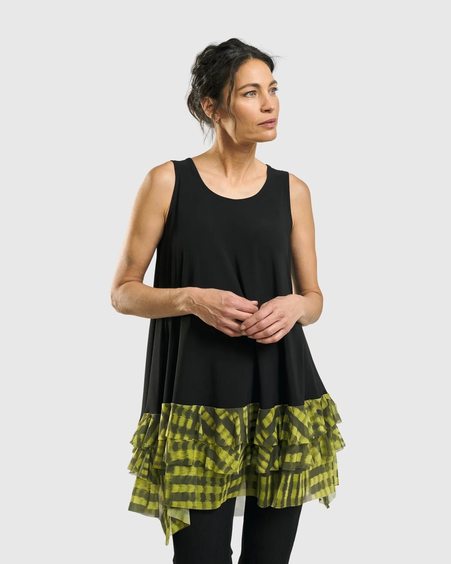 yellow tunic shirt