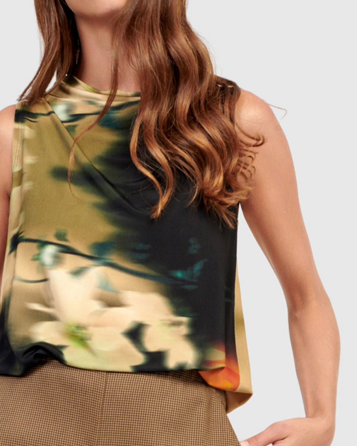 Spritz Sleeveless Top, Floral