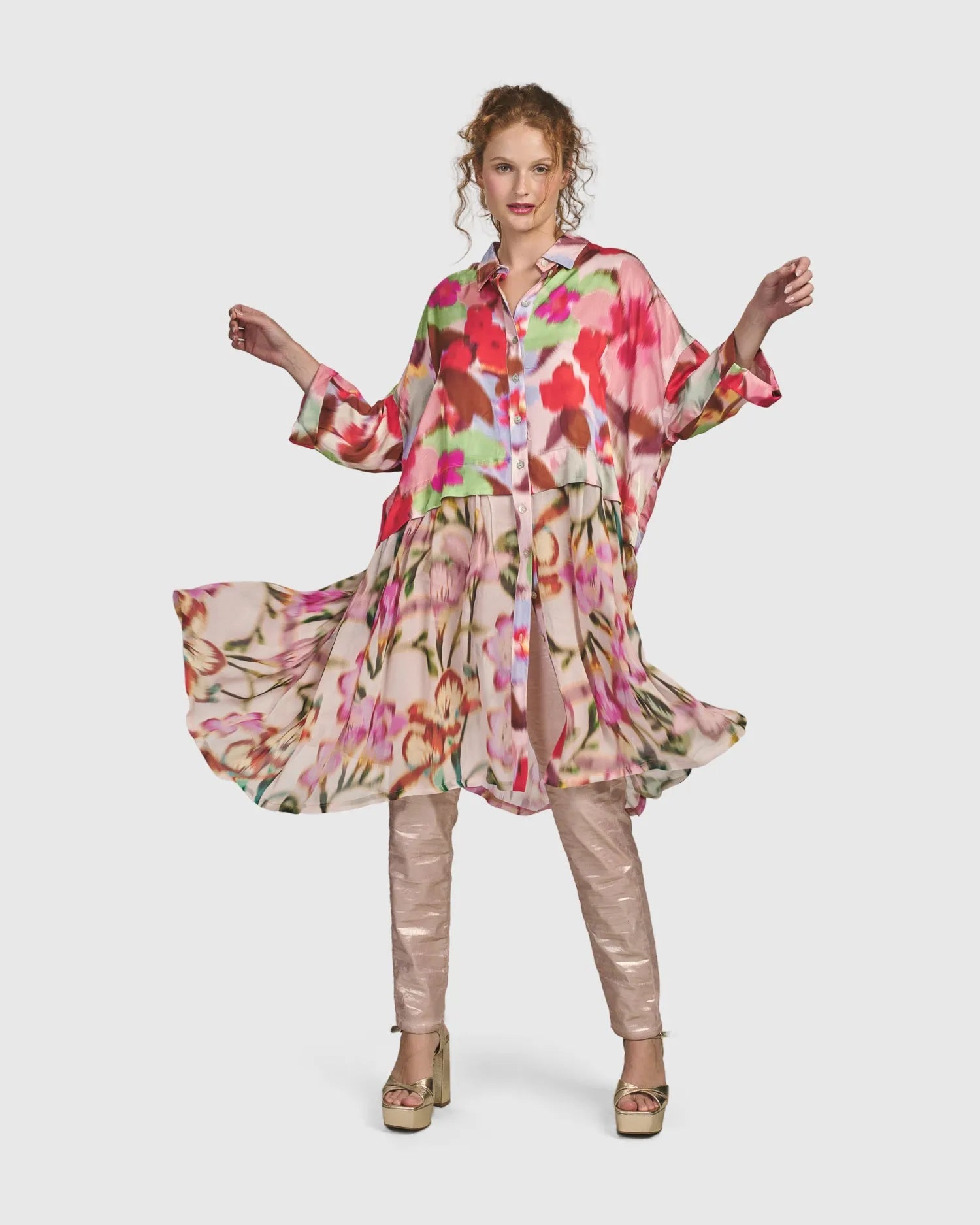 Cherry Blossom Babydoll Top, Blush – Alembika U.S.
