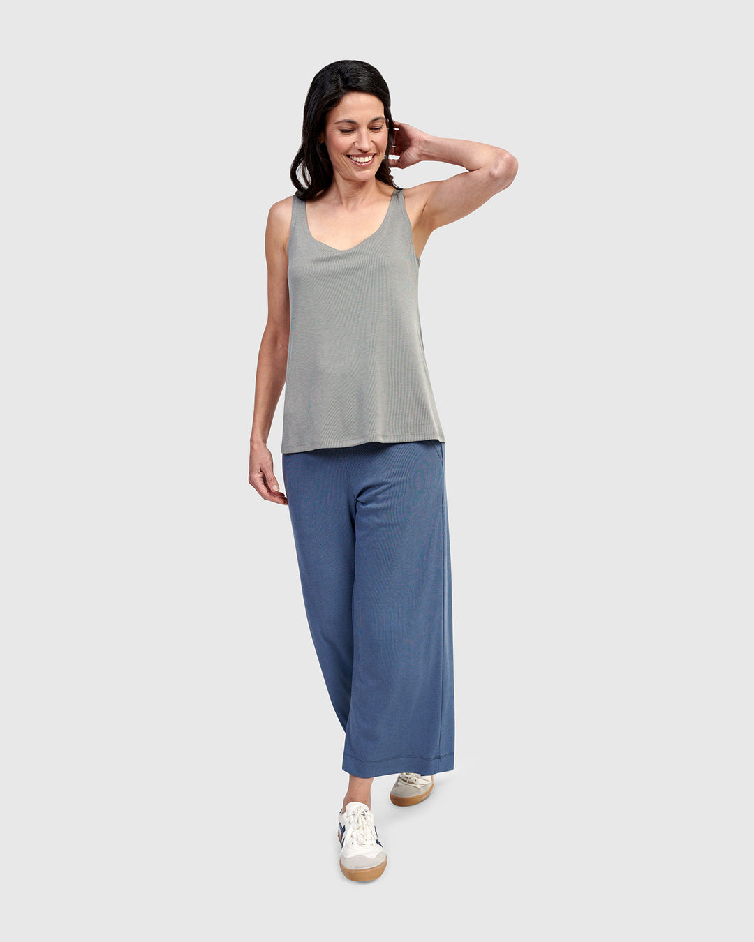 Essential Relaxed Tank Top, Saladine