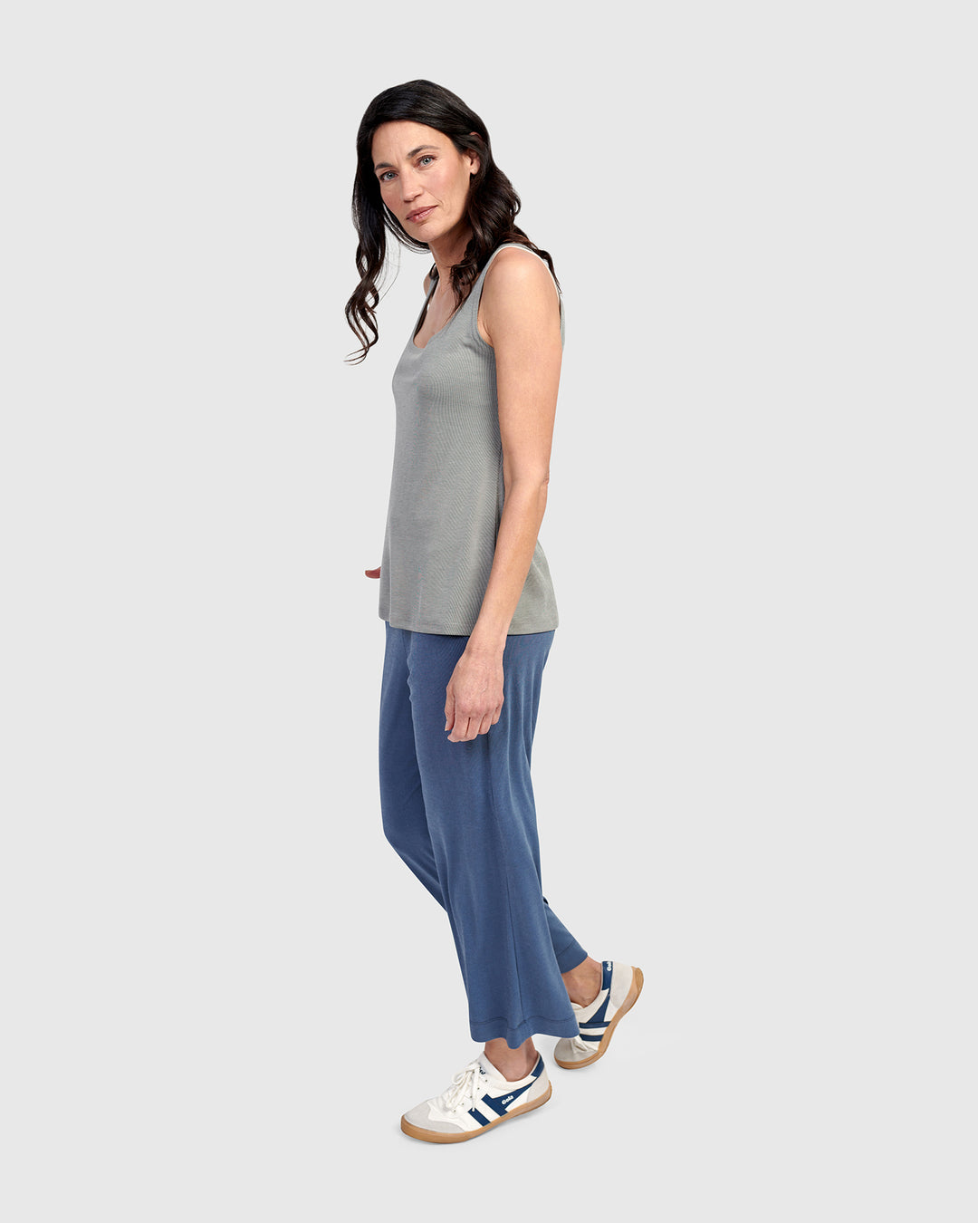 Essential Relaxed Tank Top, Saladine