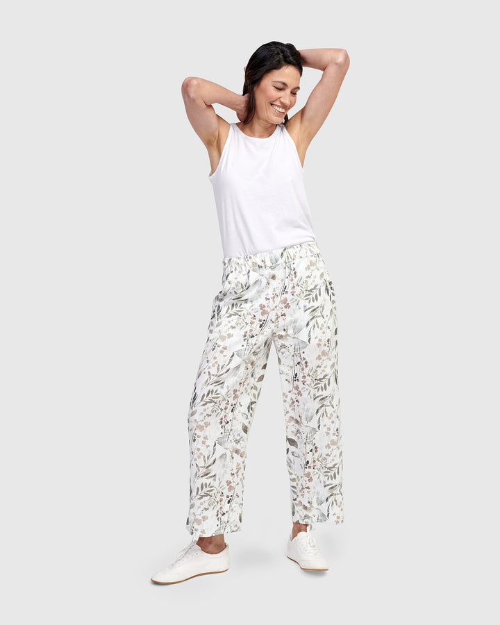 Aruba Linen Pants, Flora