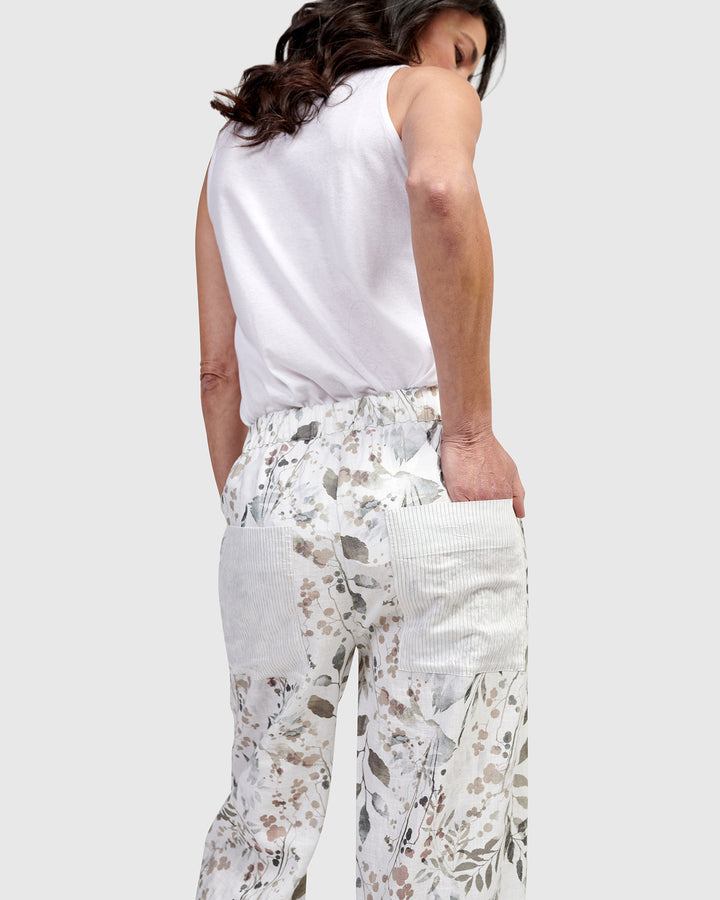 Aruba Linen Pants, Flora