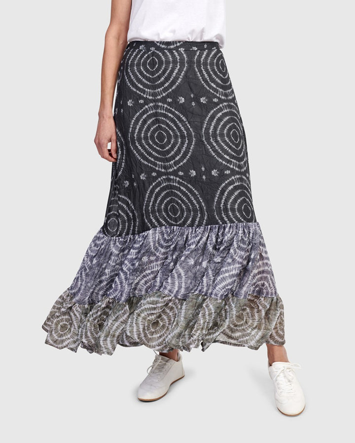 Spirals Maxi Skirt, Celestial